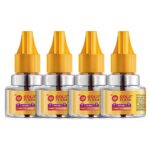 Good Knight Gold Flash Liquid Vapourizer | Mosquito Repellent Refill | Lavender Fragrance | Pack Of 4 (45Ml Each)
