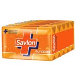 Savlon Moisturizing Glycerin Soap Bar With Germ Protection, Pack Of 5-125G Each