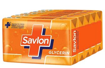 Savlon Moisturizing Glycerin Soap Bar With Germ Protection, Pack Of 5-125G Each