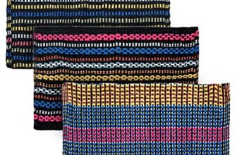 Story@Home Traditional Style Eco Series Cotton Blend 3 Piece Door Mat (16 Inch X24 Inch, Multicolor)