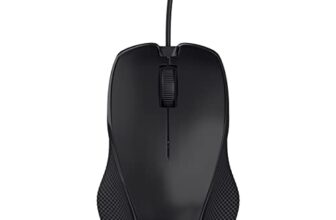 Portronics Toad 101 Wired Optical Mouse With 1200 Dpi, Plug & Play, Hi-Optical Tracking, 1.25M Cable Length, 30 Million Click Life(Black)
