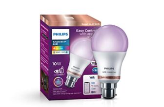 Philips Wiz Smart Wi-Fi Led Bulb B22 10-Watt,16 Million Colors, Compatible With Amazon Alexa And Google Assistant- (Pack Of 1)