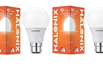 Halonix B22D 10-Watt Led Astron Plus (White, Round) – Pack Of 2