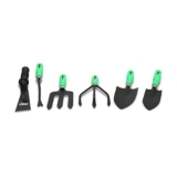 Visko Gtk Garden Tool Set (Green And Black, Pack Of 6)