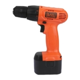 Black+Decker Cd121K50 12V 10Mm Ni-Cd Cordless Drill/Driver With Keyless Chuck And 50 Accessories Kitbox (Cd121K50-In)